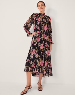 Monsoon Mariel Floral Print Midi Dress