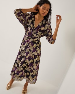 Monsoon Georgie Floral Midi Dress