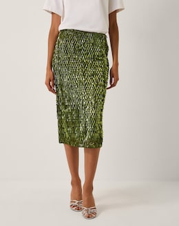 Monsoon Serenity Sequin Midi Skirt