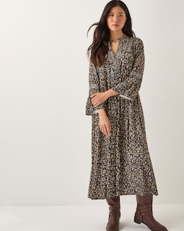Monsoon Harriet Floral Midi Dress