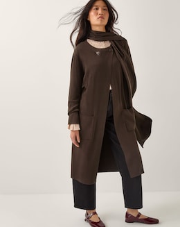 Monsoon Santi Longline Cardigan &amp; Scarf
