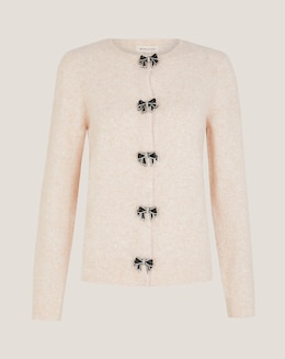Monsoon Bee Embellished Bow Cardigan