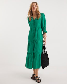 Cotton Button Through Dress