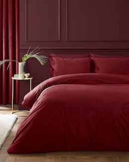 Catherine Lansfield Kingsley Matt Velvet Duvet Set
