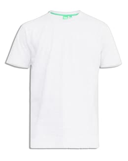 D555 Big &amp; Tall Flyers Premium Weight Combed Cotton Crew Neck T-Shirt - White