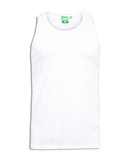 D555 Big &amp; Tall Fabio Classic Fit Muscle Vest - White