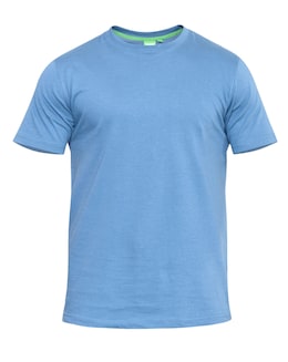 D555 Big &amp; Tall Flyers Premium Weight Combed Cotton Crew Neck T-Shirt - Teal