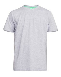 D555 Big &amp; Tall Flyers Premium Weight Combed Cotton Crew Neck T-Shirt - Grey