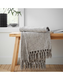 Catherine Lansfield Plain Chenille Throw