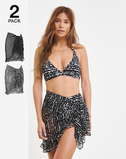 2 Pack Value Beach Sarongs