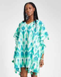 MAGISCULPT Tassel Trim Beach Kaftan