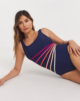 Sports Piping Swimsuit