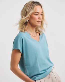 V-Neck Short Sleeve T-Shirt