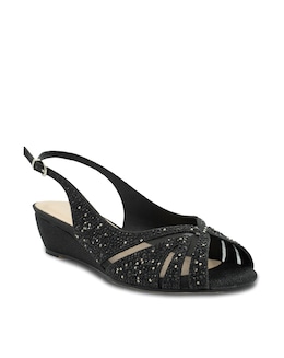 Paradox London Jocelyn Wide E Fit Wedges