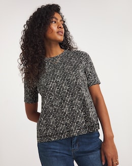 Turned Back Cuff Boxy T