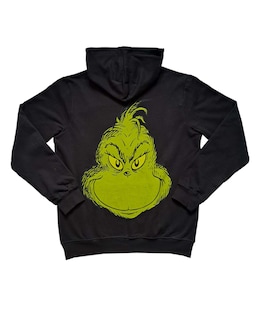 Mens Mister Grinch Hoodie With Zip Front