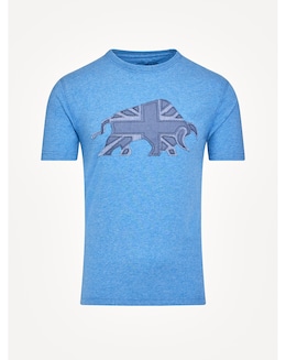 Raging Bull Union Jack Bull T-Shirt Denim Blue