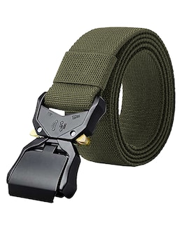 D555 Dale-1 Tactical Stretch Belt with Heavy Duty Quick Release Buckle - Black