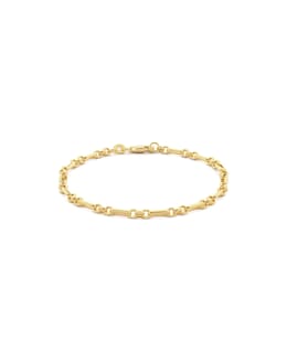 9 Carat Gold Diamond Cut Figaro Belcher