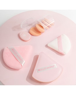 Brushworks Puff It Pretty Large Makeup Puff &amp; Sponge Set