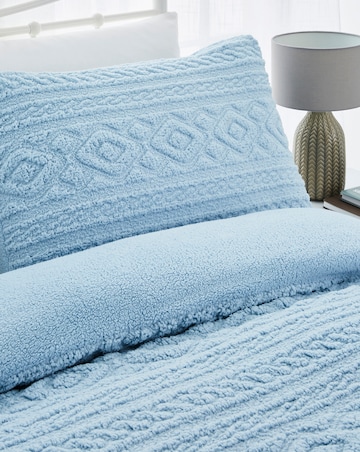 Pipin Cuddle Fleece Duvet Cover Set - Ice Blue