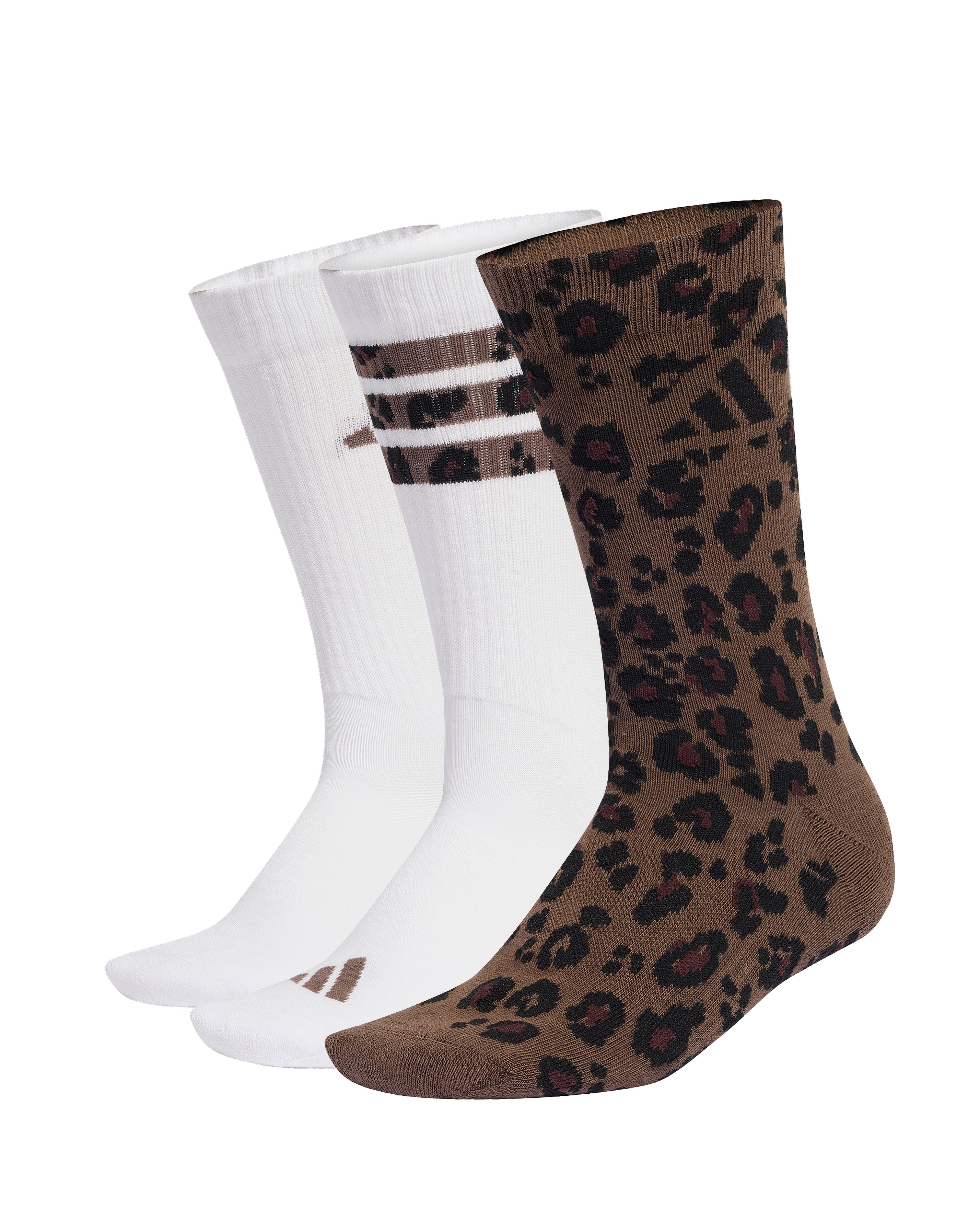 New In - adidas 3 Pack Leopard Print Socks