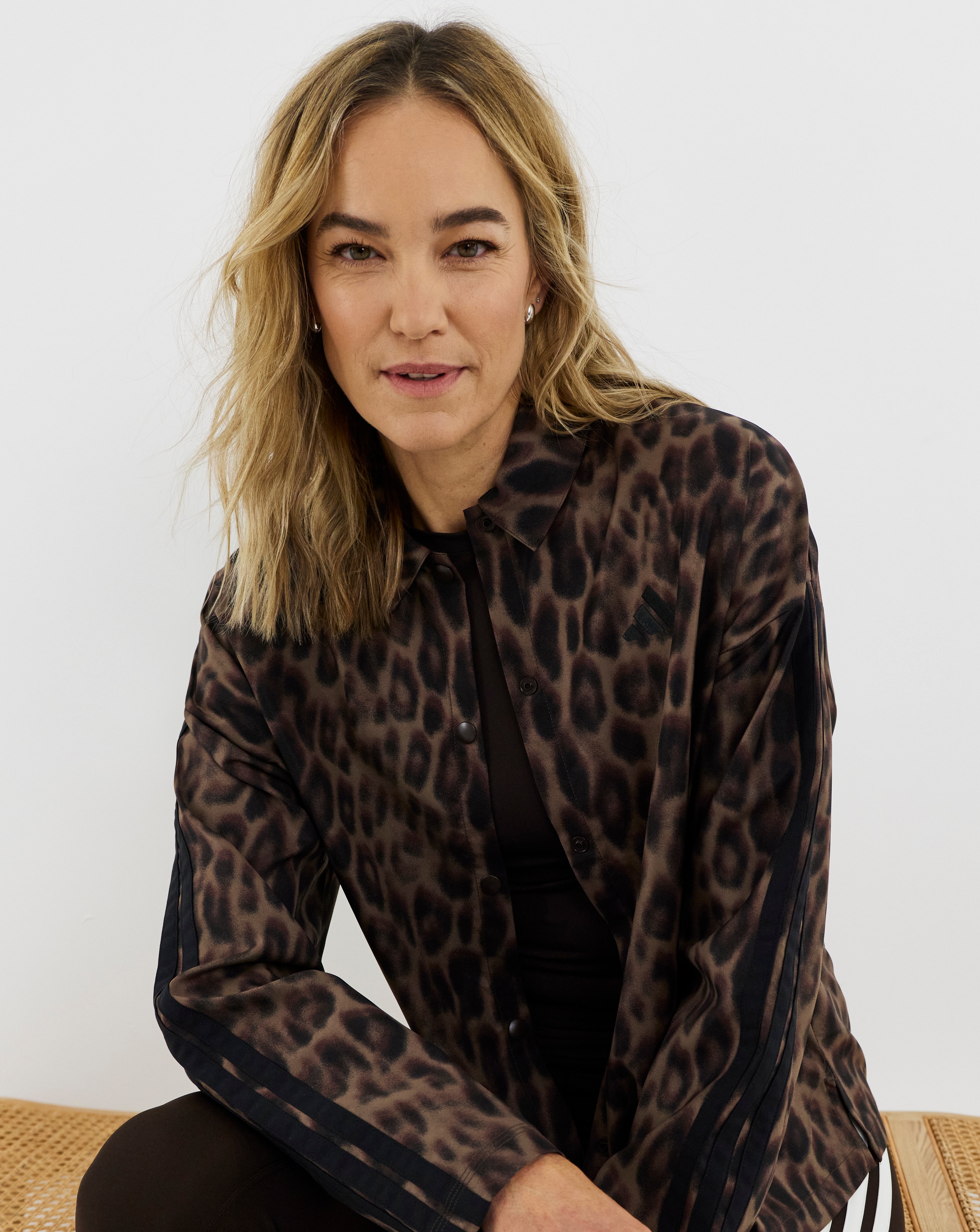 adidas Leopard Print 3 Stripe Jacket