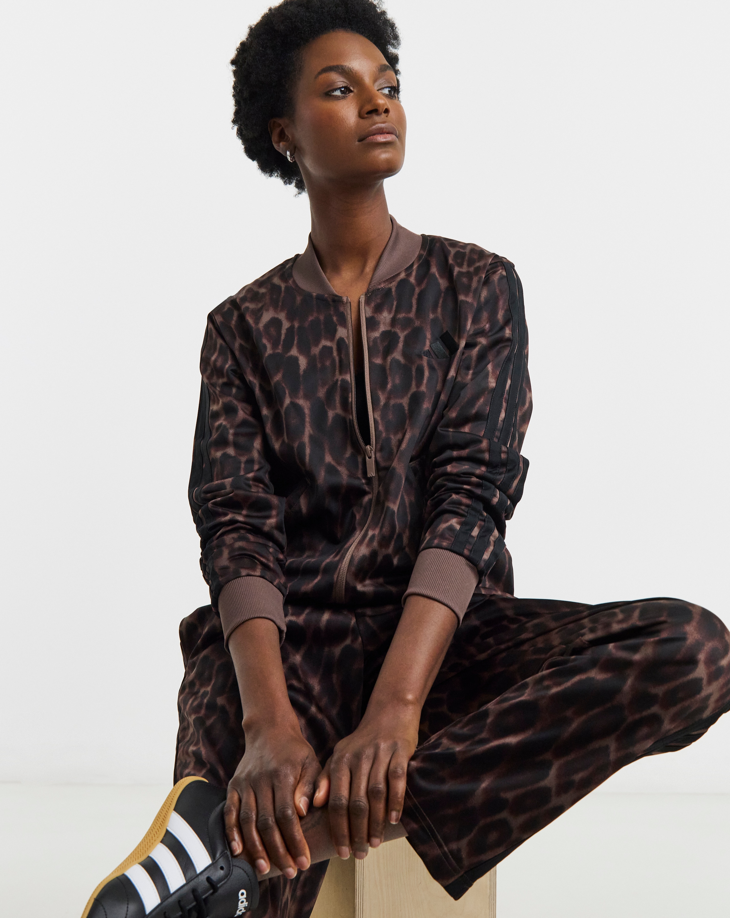 New In - adidas Leopard Print 3 Stripe Tracksuit