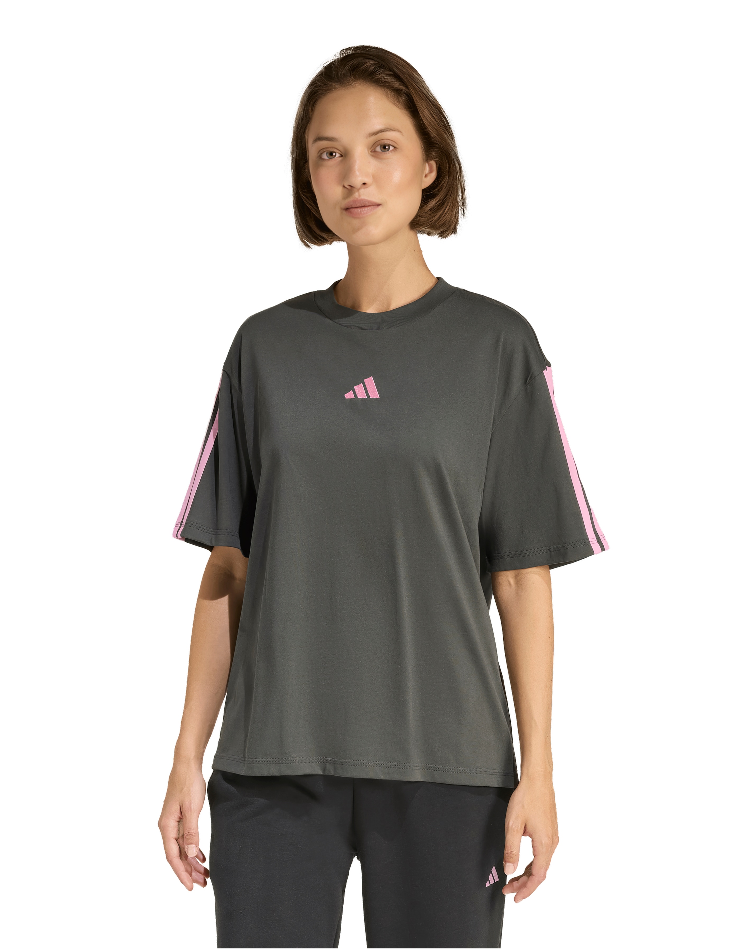 adidas 3 Stripes Boyfriend T-Shirt