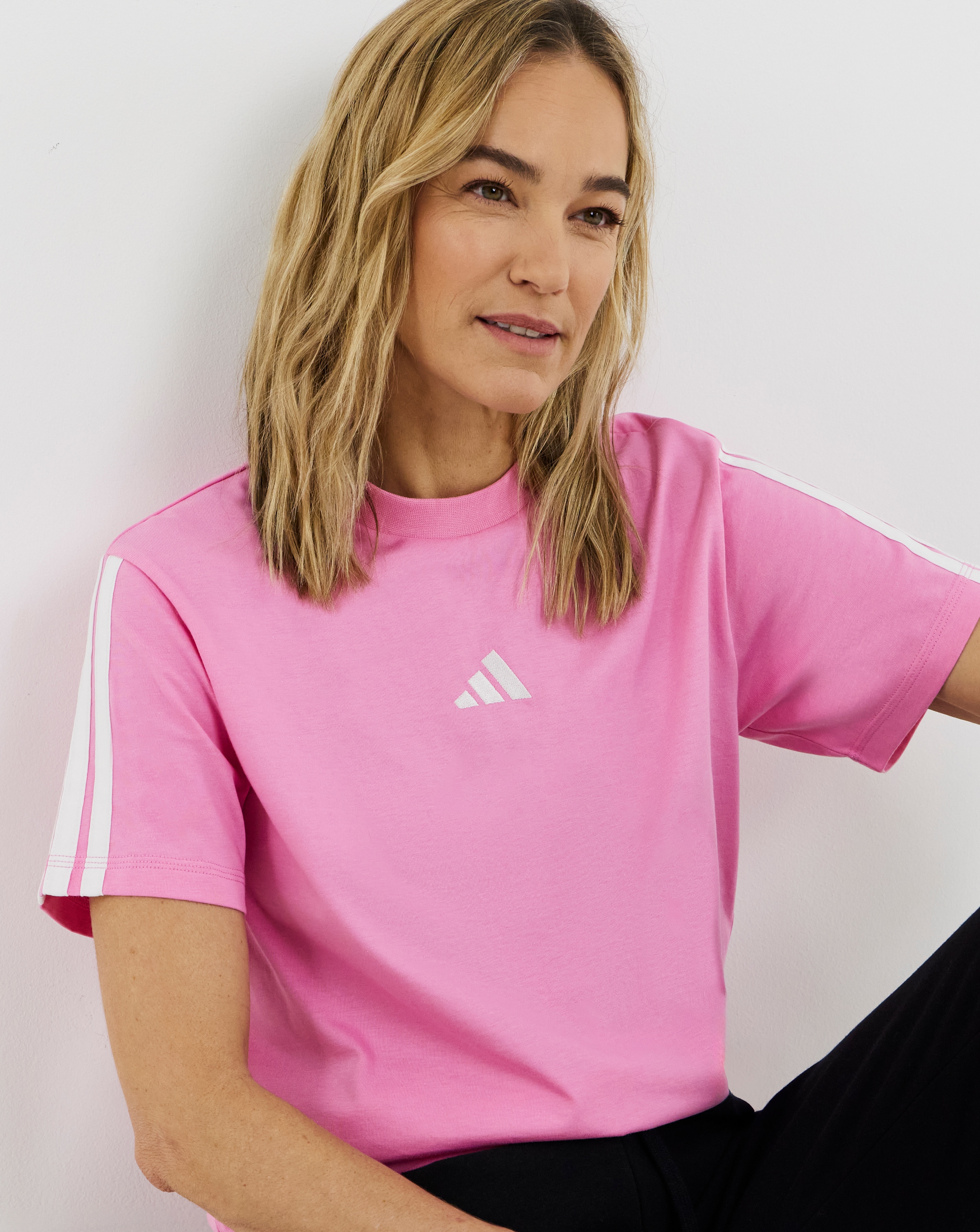 New In - adidas 3 Stripe T-Shirt