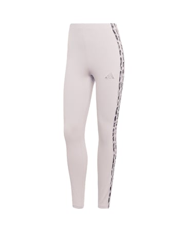 adidas 3 Stripe Leopard Print Leggings