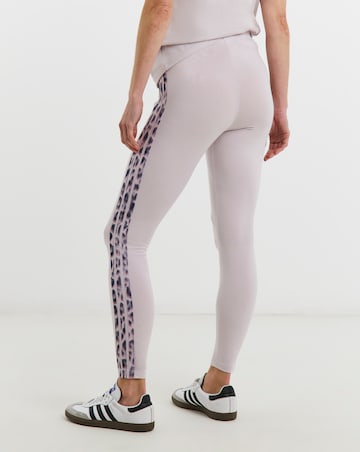adidas 3 Stripe Leopard Print Leggings