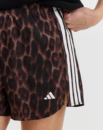 Adidas 3 Stripe Leopard Print Shorts