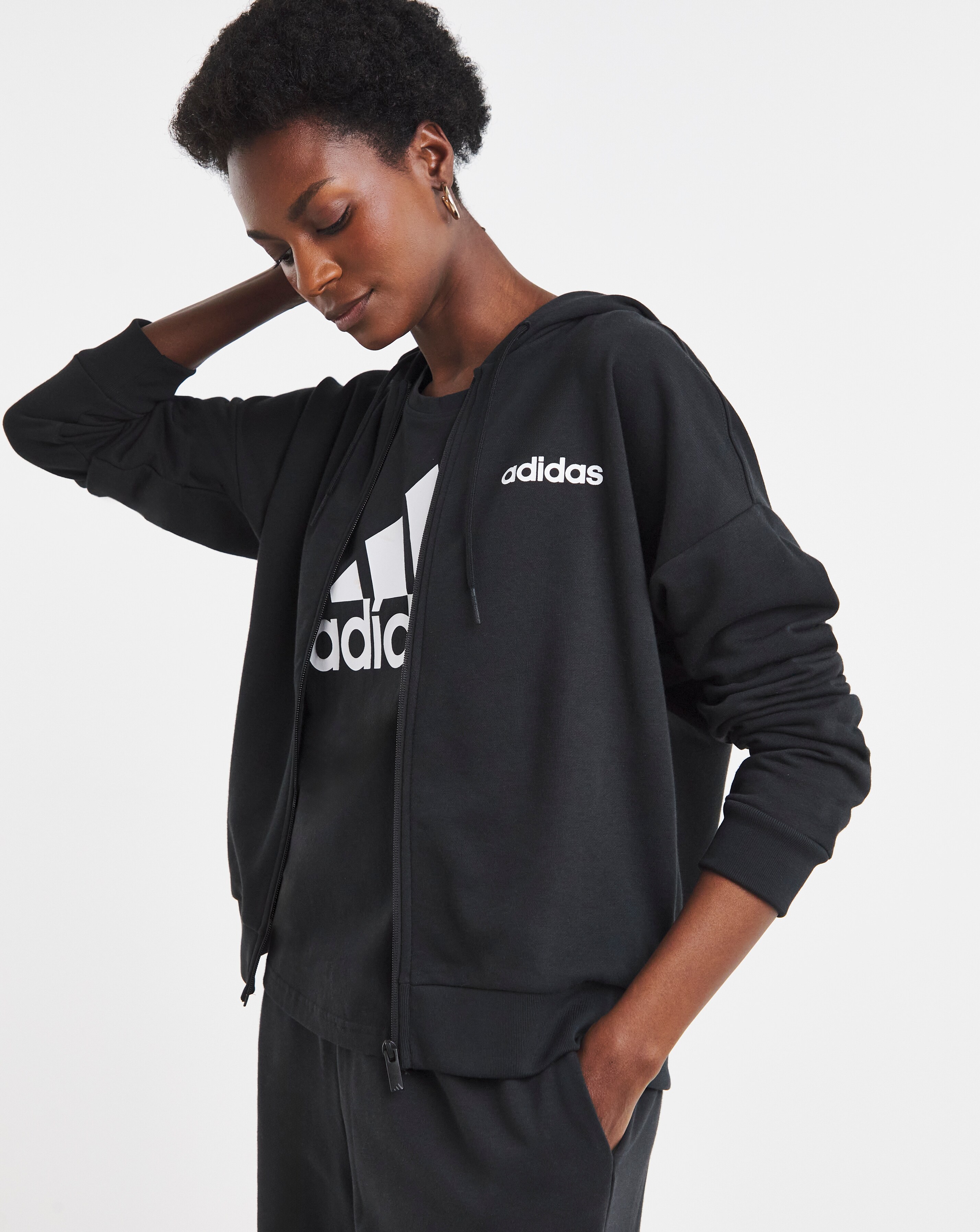 adidas Linear French Terry Hoodie