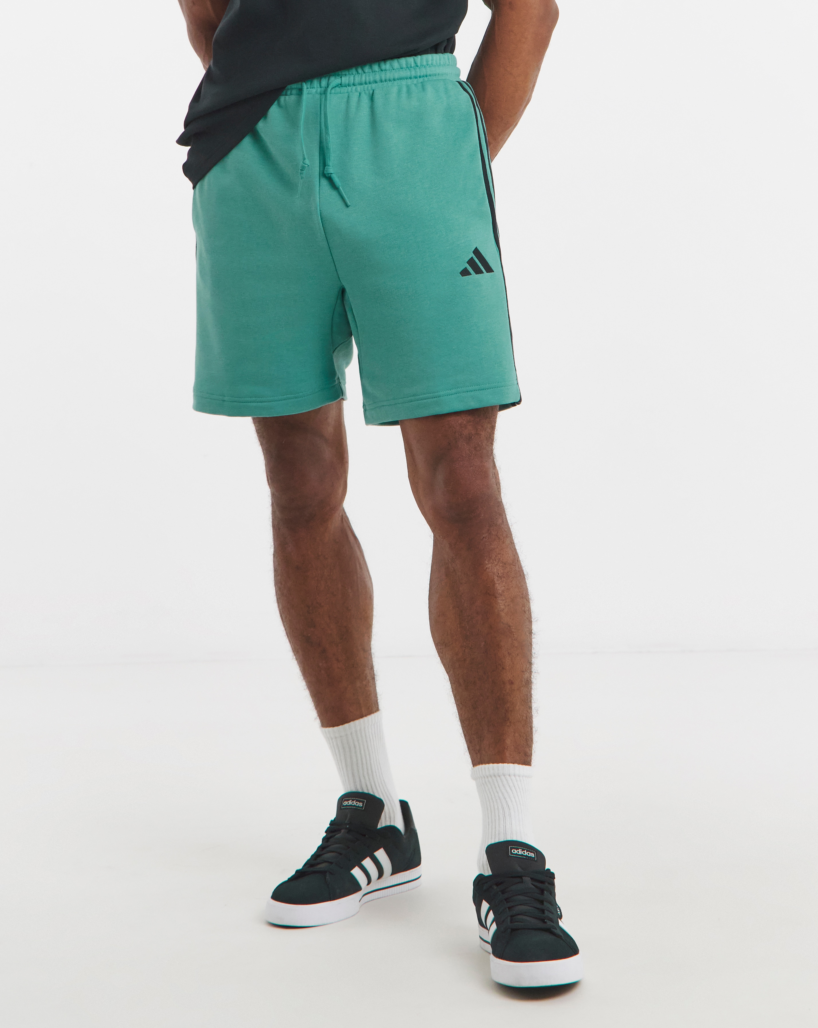 adidas 3 Stripes French Terry Shorts