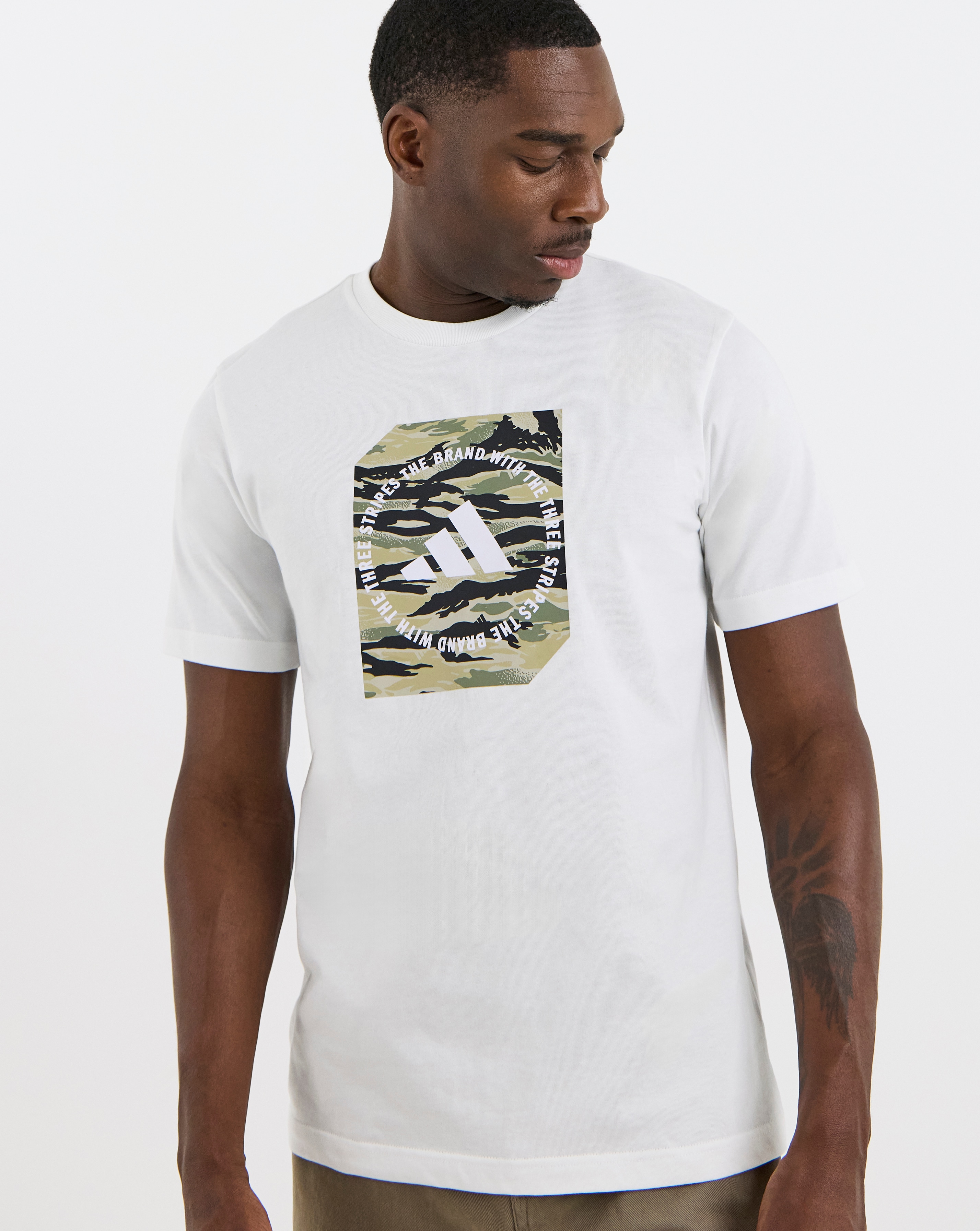 adidas Camo Box Logo T-Shirt
