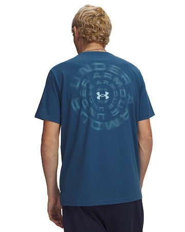 Under Armour Back Print Blur Logo T-Shirt