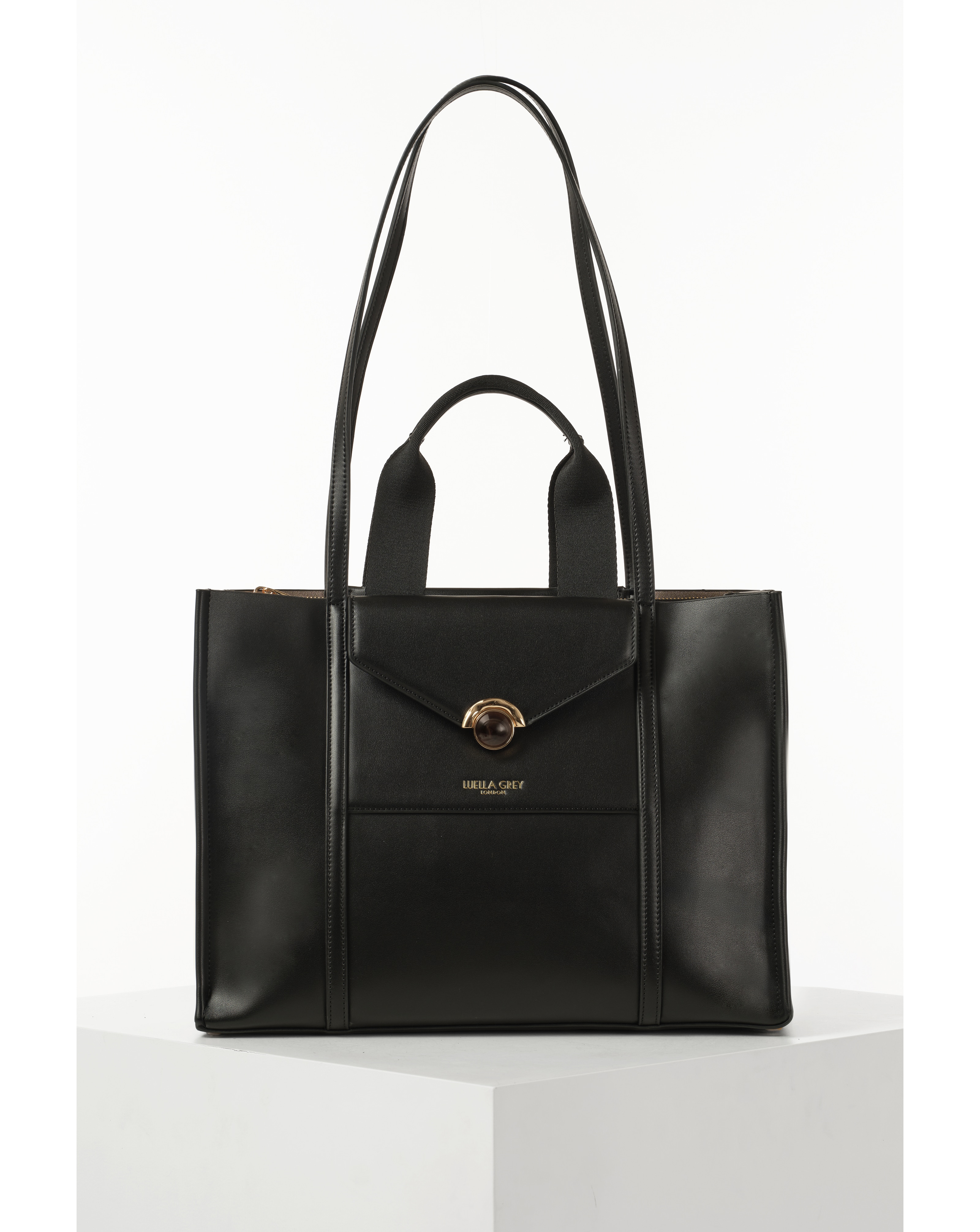 Luella Grey Darcy Black Laptop Tote