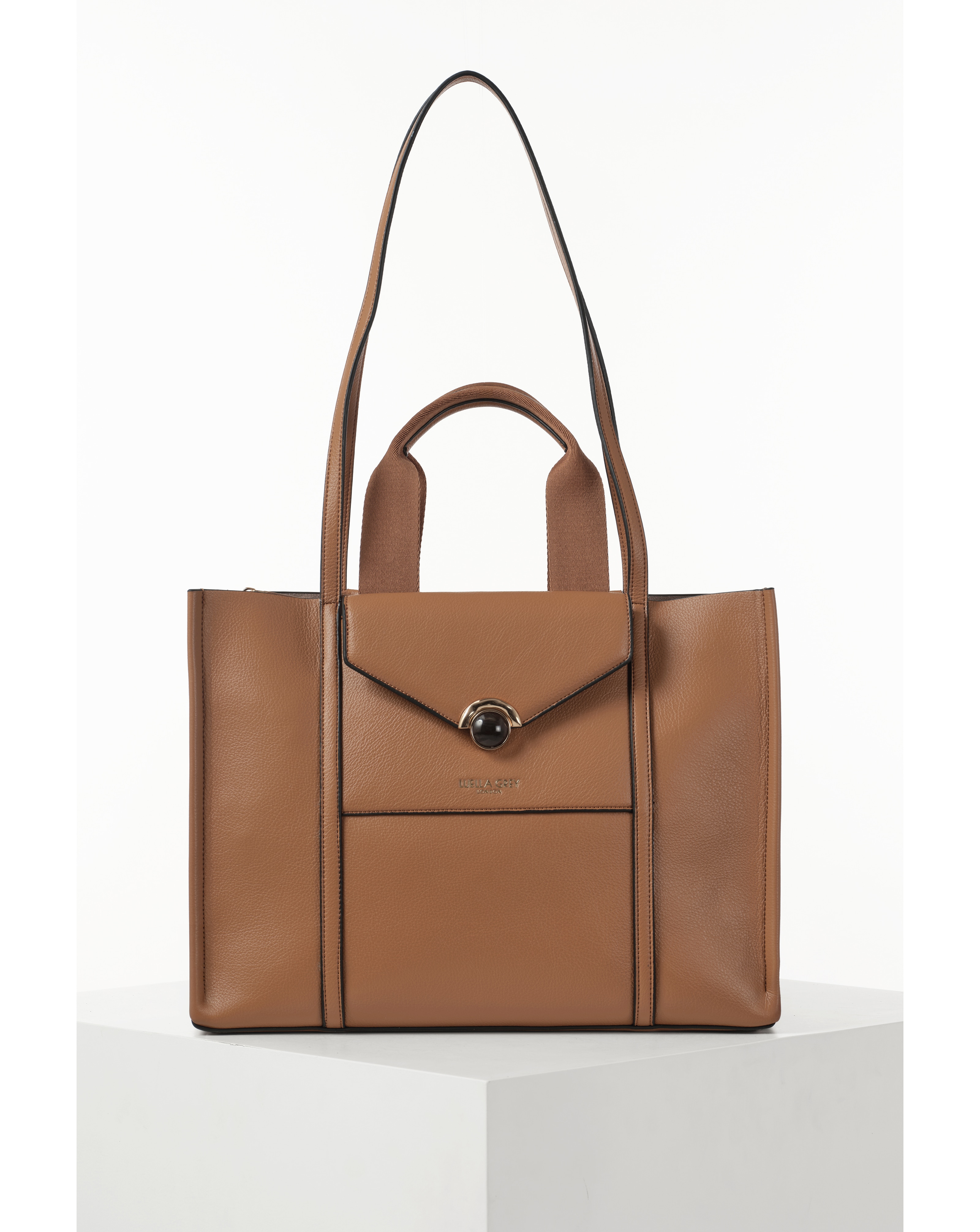 Luella Grey Darcy Camel Laptop Tote