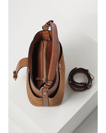Luella Grey Indra Camel Bucket Crossbody