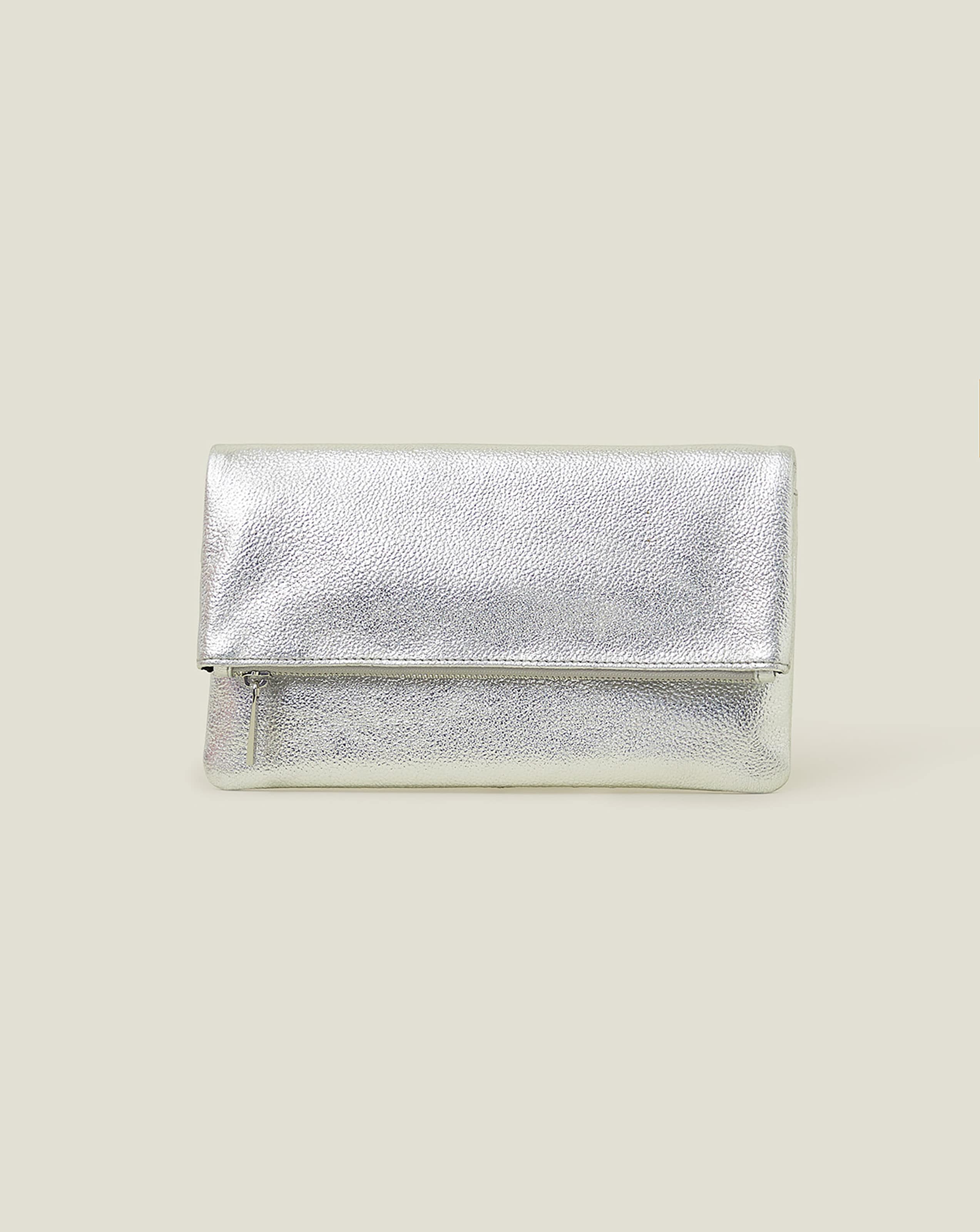 New In - Accessorize Leather Fold Over Clutch