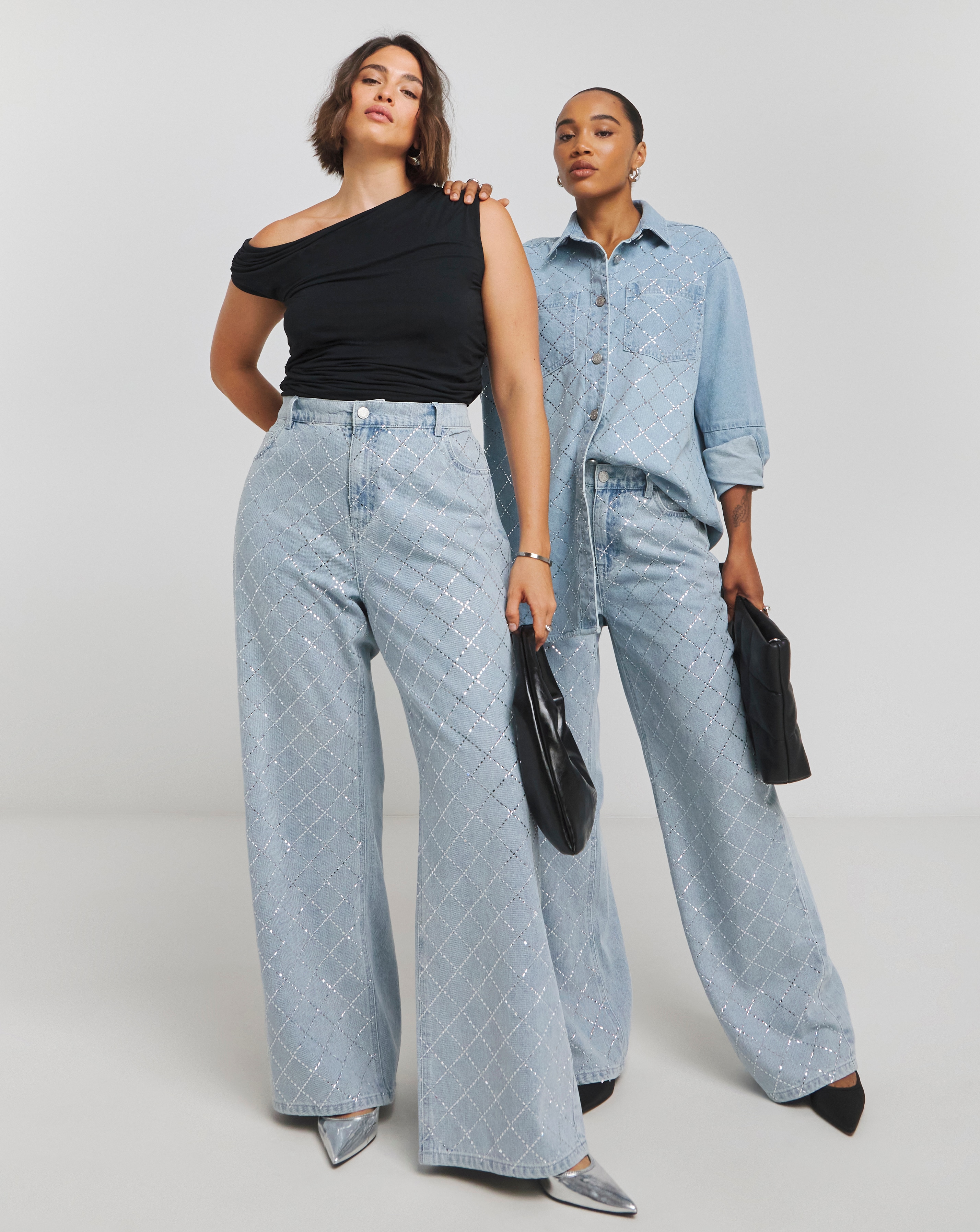 Simply Be X Twisted Wunder Diamante Jean