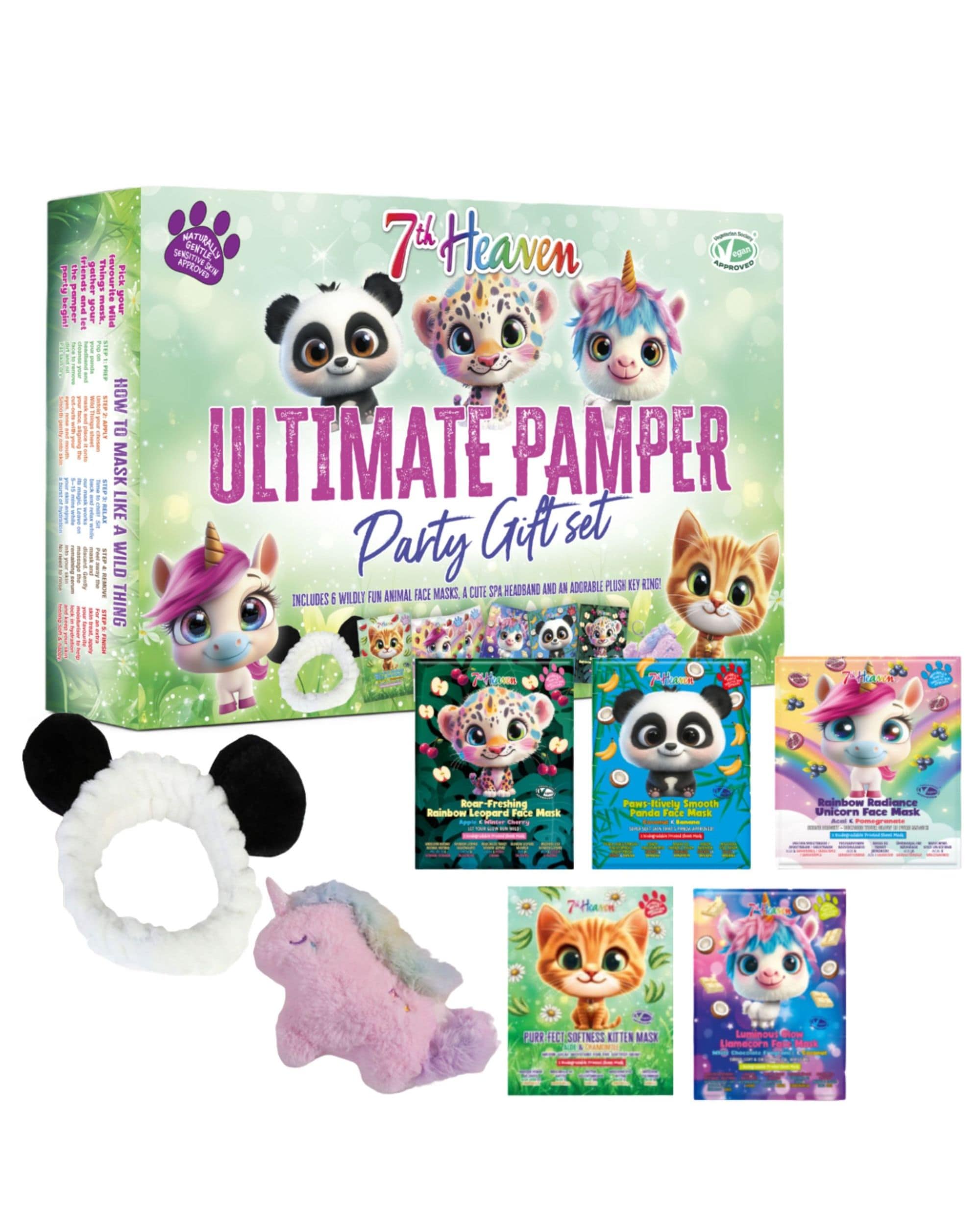 New In - Party Face Masks, Head Band & Keyring
