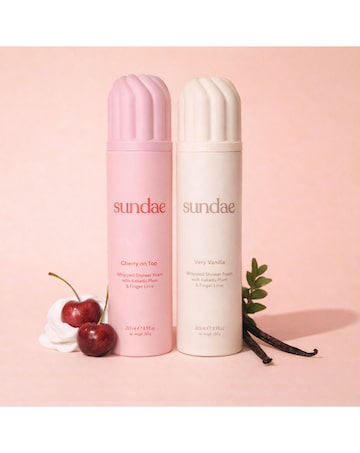Sundae Cherry On Top & Very Vanilla Whipped Shower Foam Gift Set
