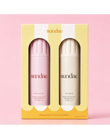 Sundae Cherry On Top & Very Vanilla Whipped Shower Foam Gift Set