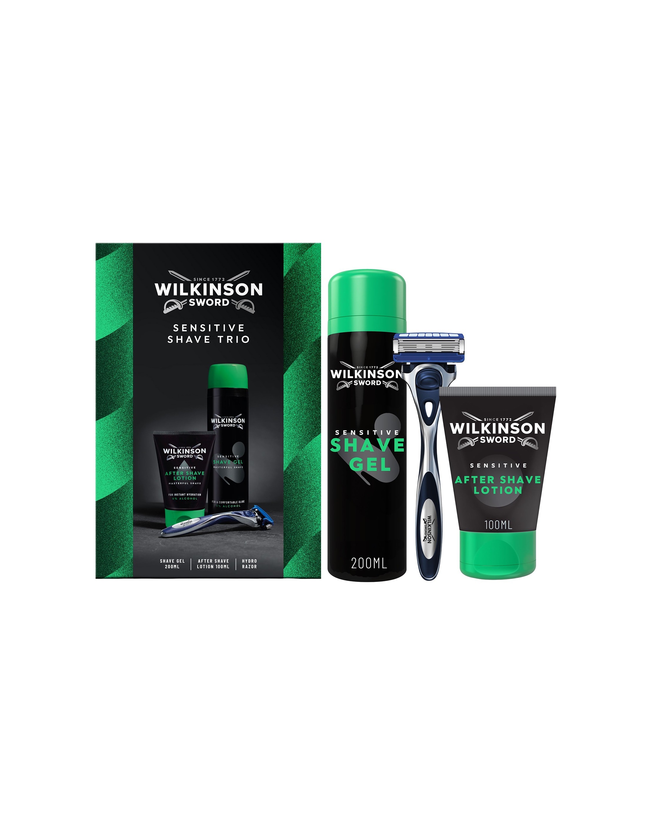 New In - Wilkinson Sword Sensitive Shave Trio Set