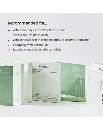 Biodance Refreshing Sea Kelp Real Deep Mask 4 pcs