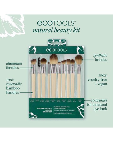 Eco Tools Natural Beauty 10 Piece Makeup Brush Set