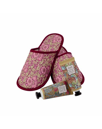 William Morris At Home Beautiful Sleep Quilted Slipper Set