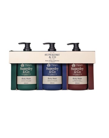 Superdry Mens Body Wash Trio
